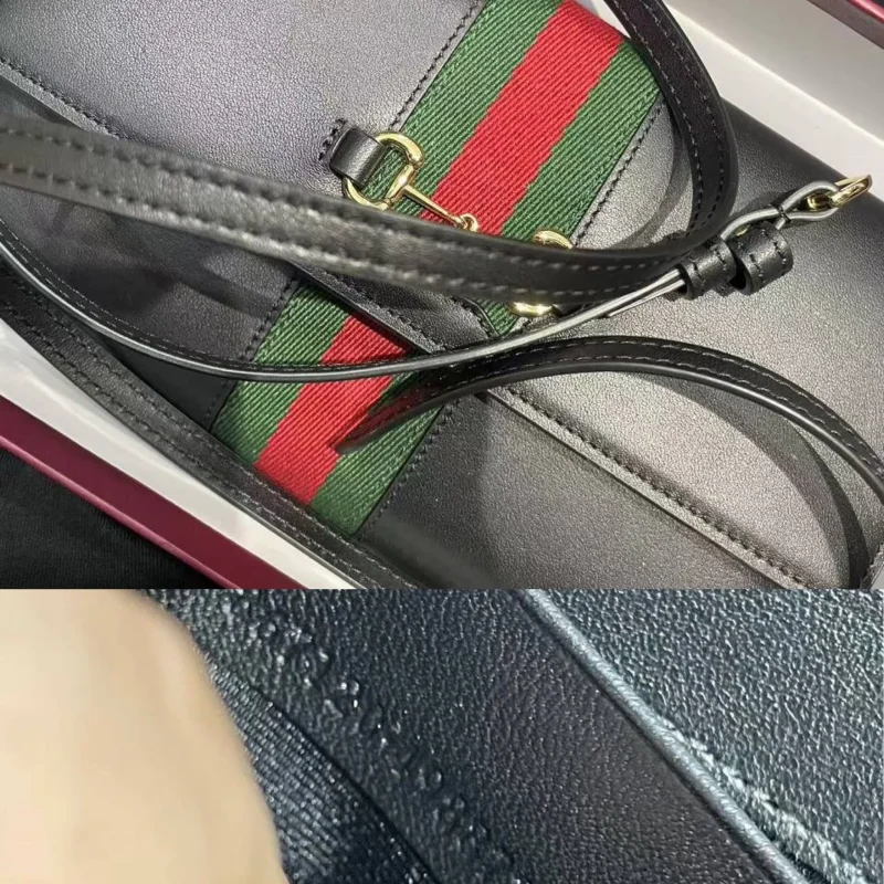 Gucci Horsebit Web wallet with strap