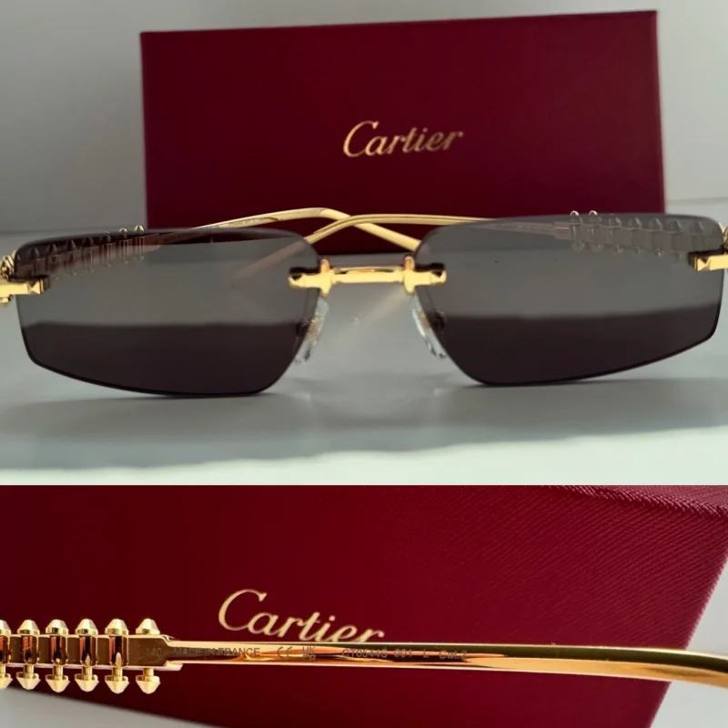 Cartier Gold Sunglasses